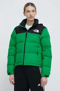 Kurtki damskie - The North Face kurtka puchowa 1996 RETRO NUPTSE JACKET damska kolor zielony zimowa NF0A3XEOPO81 - grafika 1