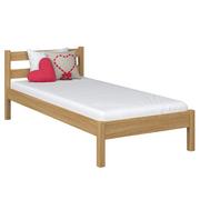 Łóżka - Drewniane łóżko pojedyncze N01 dąb naturalny 90x200 - miniaturka - grafika 1