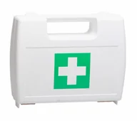 Apteczki i materiały opatrunkowe - Stepar, Plastikowa walizka z krzyżem na zestaw pierwszej pomocy 25x 20x 8 cm - miniaturka - grafika 1