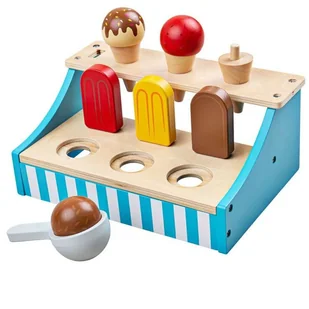 Drewniany zestaw Lody na patyku BJ020 Bigjigs Toys - Sortery dla dzieci - miniaturka - grafika 1
