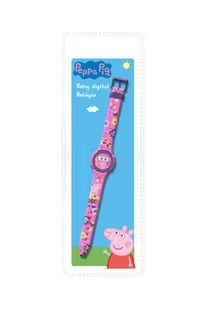Euroswan Zegarek cyfrowy Świnka Peppa KE02 PP17018 Kids Euroswan PP17018 - Zegarki dla dzieci - miniaturka - grafika 1