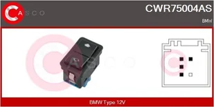 Przełącznik, podnośnik szyby Casco - Alternatory CWR75004AS - Akcesoria do układu elektrycznego - miniaturka - grafika 1