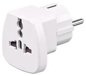 Adaptery i przejściówki - MicroConnect Universal adapter white PETRAVEL - miniaturka - grafika 1