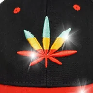 Czapki i chusty sportowe męskie - Czapka z daszkiem baseballówka liść regulacja - miniaturka - grafika 1