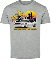 Koszulki męskie - T-SHIRT MĘSKI MOTORYZACYJNA MERCEDES SEC W126 KOSZULKA SZARA R-L A579 - miniaturka - grafika 1