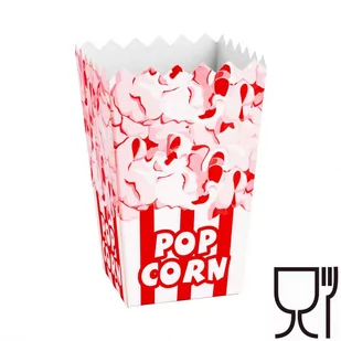 Pudełko kartonik na PopCorn 7x14.5x9cm ŚREDNI 0.75L 100szt POPC-SRED - Naczynia i sztućce jednorazowe - miniaturka - grafika 1