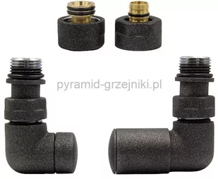 Varioterm Zawór regulacyjny Vision ze złączką PEX/CU - antracyt alu-pex - PEX 16mm prawy VIR15P(PEX) - Zawory i kraniki - miniaturka - grafika 1