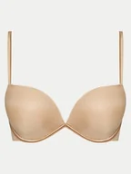 Biustonosze - Wonderbra Biustonosz push-up WB008144 Beżowy - miniaturka - grafika 1