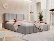 Łóżka - Łóżko 180x200 z pojemnikiem SFG0116 / jasnoszary welur #53 - miniaturka - grafika 1
