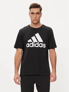 adidas T-Shirt Essentials Single Jersey Big Logo T-Shirt IC9347 Czarny Regular Fit - Koszulki sportowe męskie - miniaturka - grafika 1