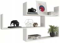 Regały - Półka Wisząca Theta Biała Regał Na Książki Zdjęcia - miniaturka - grafika 1