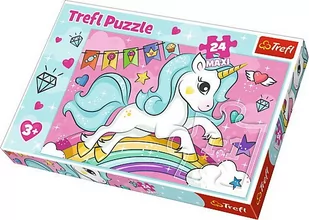 Trefl Puzzle 24 maxi Słodki Jednorożec - Puzzle - miniaturka - grafika 1