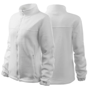 Polar biały damski z haftem nadrukiem logo firmy 280g 504 kolor 00 polar podstawowoy - Moda i Uroda OUTLET - miniaturka - grafika 1