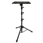 Akcesoria do projektorów - Statyw stojak uniwersalny Mozos na rzutnik projektor laptopa z uchwytem do telefonu taca Czarny - miniaturka - grafika 1