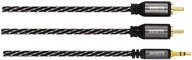 Kable - Avinity 2 RCA - 3 5mm 1.5 m melna/peleka - Vads - miniaturka - grafika 1