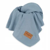 Koce i narzuty dla dzieci - Colorstories Kocyk Bambusowy Emma Ocean Blue - miniaturka - grafika 1