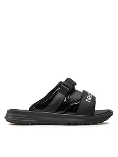 New Balance Klapki SWA330D3 Czarny - Klapki i japonki damskie - miniaturka - grafika 1