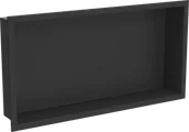 Półki łazienkowe - Mexen X-Wall-R półka wnękowa z kołnierzem 60 x 30 cm, czarna - 1970603010 - miniaturka - grafika 1