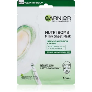 Garnier Skin Naturals Nutri Bomb Maseczka na tkaninie odżywczo-odbudowująca - Maseczki do twarzy - miniaturka - grafika 1