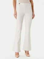 Spodnie sportowe damskie - Guess Spodnie materiałowe W5YB0I KCMU2 Écru Regular Fit - miniaturka - grafika 1