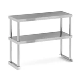 Meble gastronomiczne - Dwupiętrowa nadstawka na stół, 800 x 300 x 600 mm - miniaturka - grafika 1