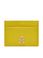 Etui na dokumenty i karty - Tommy Hilfiger Etui na karty kredytowe Th Central Cc And Coin Żółty - miniaturka - grafika 1