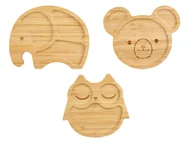 Miseczki i talerzyki dla dzieci - Livarno Home Tacka lub talerz z bambusa dla dziecka - miniaturka - grafika 1