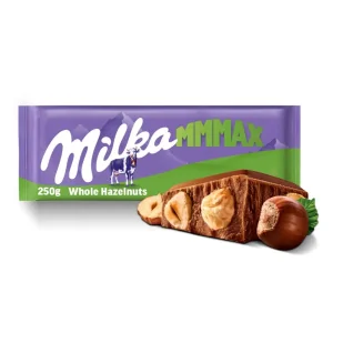 Milka Mmmax Whole Hazelnuts Czekolada mleczna 250 g - Czekolada - miniaturka - grafika 1
