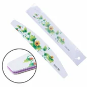 Akcesoria do paznokci - Molly Lac Pilnik do paznokci Bezpieczny Pakiet łódka półksiężyc kwiaty 100/180 - miniaturka - grafika 1