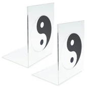 Podpórki do książek - Podpórka do książki z plexi 2mm - Jing Jang 2 szt. - miniaturka - grafika 1