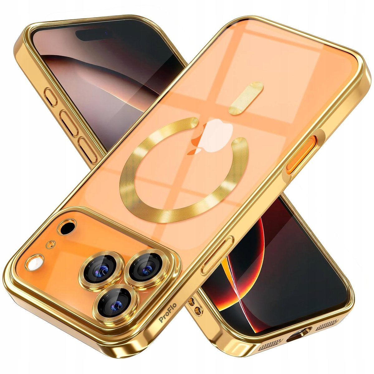 Etui ProFlo do iPhone 17 Pro Max do MagSafe Złote Ochrona Aparatu Case