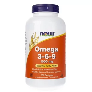 Now Foods Foods Foods Omega 3-6-9 100 mg - 250 kapsułek NOW1837 - Witaminy i minerały - miniaturka - grafika 1