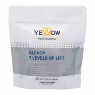 Farby do włosów i szampony koloryzujące - Alfaparf, Yellow Bleach 7 Levels Of Lift Puder Rozjaśniajacy do 7 Tonów, 500g - miniaturka - grafika 1