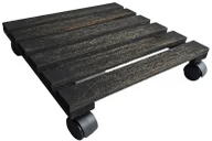 Donice - Drewniana czarna podstawa pod doniczkę B7-H29 - miniaturka - grafika 1