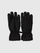 Rękawice narciarskie - 4F Rękawiczki narciarskie Thinsulate membrana 5000 damskie - czarne XL - miniaturka - grafika 1