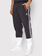 Spodnie sportowe męskie - Adidas Spodnie dresowe SST Fleece HC2082 Czarny Regular Fit - miniaturka - grafika 1