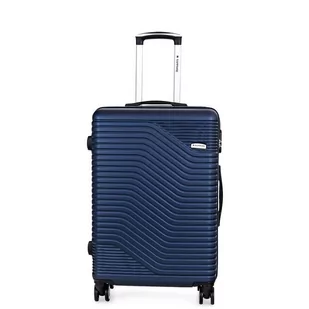 Walizka na kółkach Sapphire ST-140 granatowa - duża L DUO - Walizki - miniaturka - grafika 1