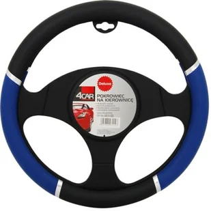 Pokrowiec kierownicy DeLuxe niebieski - Pokrowce na fotele - miniaturka - grafika 1