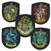 Dekoratorstwo - Naszywka Harry Potter Hogwarts 4 Domy Komplet 5Szt - miniaturka - grafika 1