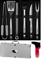 Akcesoria do grilla - Zestaw akcesoria do GRILLA STILHOFF sztućce przybory 11szt 9+walizka+palnik - miniaturka - grafika 1
