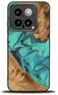 Etui i futerały do telefonów - Bewood Drewniane etui Unique - Turquoise do Xiaomi 14 - miniaturka - grafika 1