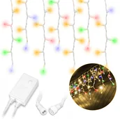 Oświetlenie świąteczne - Lampki Świąteczne Zewnętrzne Sople 300 Led 12M Multicolor - miniaturka - grafika 1