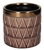 Donice - Osłonka cylinder ceramika Vintage Fiolet&Gold - miniaturka - grafika 1