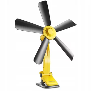 Wentylator VOLTENO Wentylator z klipsem 42 cm 9 W żółto-czarny - Wentylatory - miniaturka - grafika 1