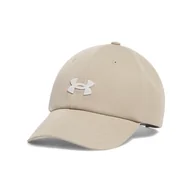 Czapki damskie - Damska Czapka z daszkiem UNDER ARMOUR WOMEN'S UA BLITZING ADJ 1376705-299 – Beżowy - miniaturka - grafika 1