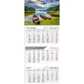 Kalendarze - Kalendarz 2024 Trójdzielny Mazury - miniaturka - grafika 1