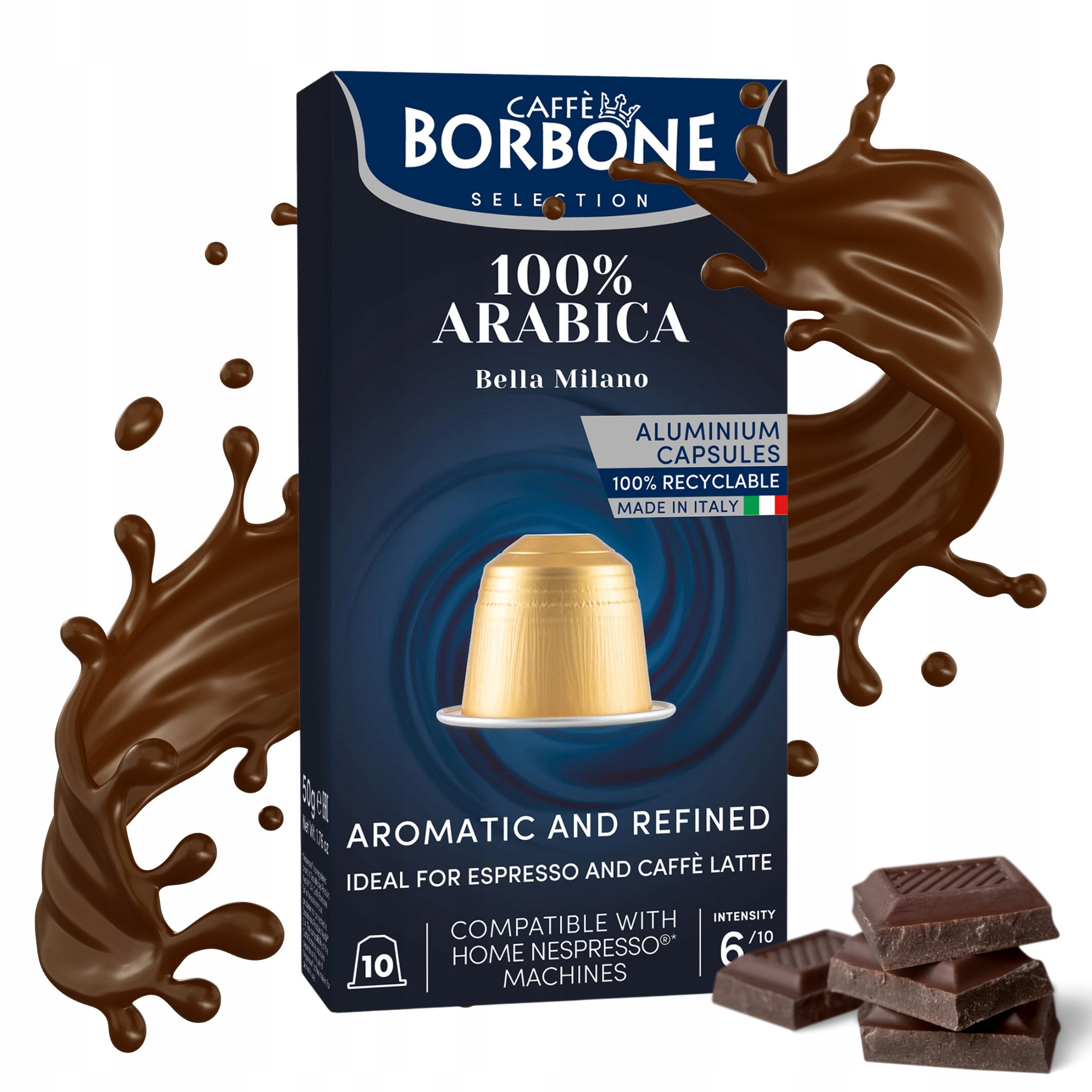 Kawa w Kapsułkach Do Nespresso Caffe Borbone 100% Arabica 10szt.