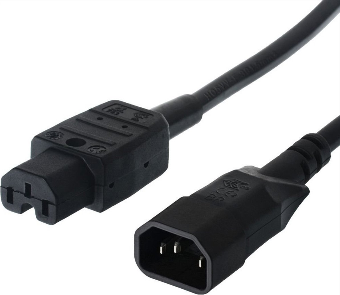 Kabel sieciowy BACHMANN, IEC320 C14/C15, 1 m, IEC320 C14/C15, 1 m