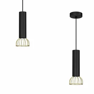 Milagro Lampa wisząca DANTE Black/Gold 1xGU10 MLP7248 - Lampy sufitowe - miniaturka - grafika 2