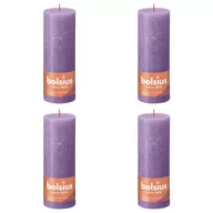 Świece - Bolsius Świece pieńkowe Shine, 4 szt., 190x68 mm, żywy fiolet - miniaturka - grafika 1